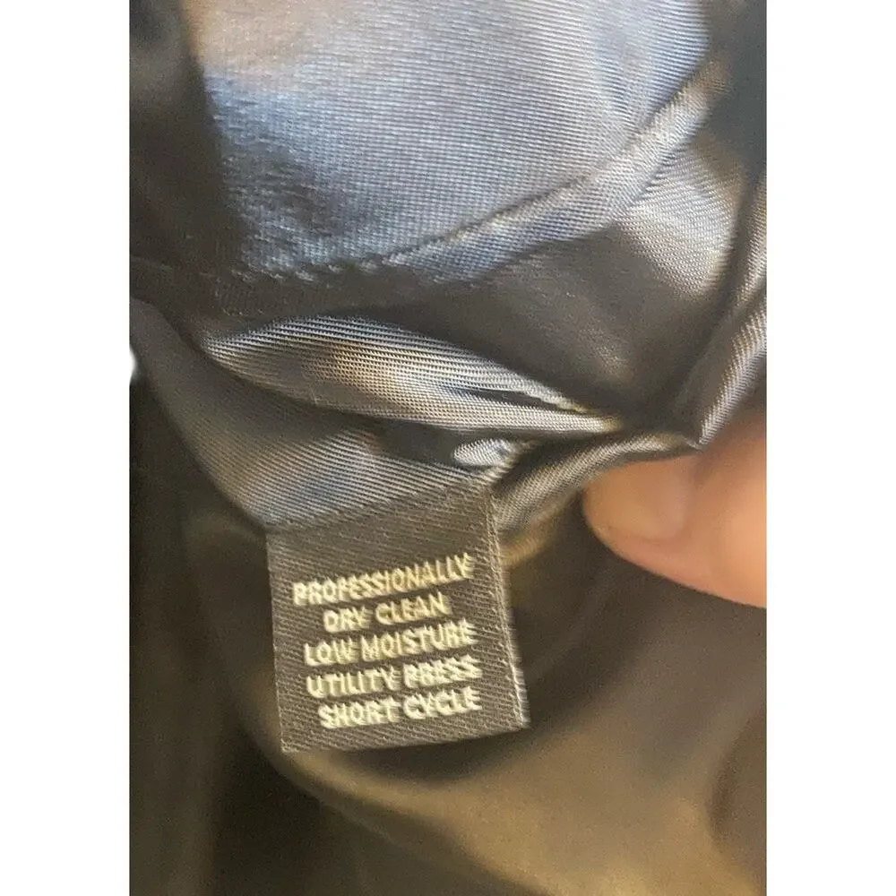 Jos A Bank Blazer Mens 42R Wool Black Suit Jacket Two Button EUC Pockets - Picture 9 of 14